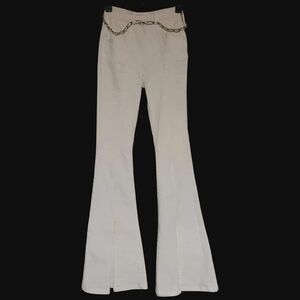 Forever 21 Bell Bottom Flare White Jeans Size 24